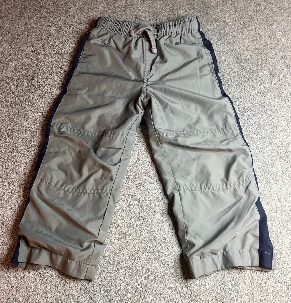 OshKosh B'gosh Toddler Boys Grey Mesh Lined Activewear Jogger Pants Size 4T